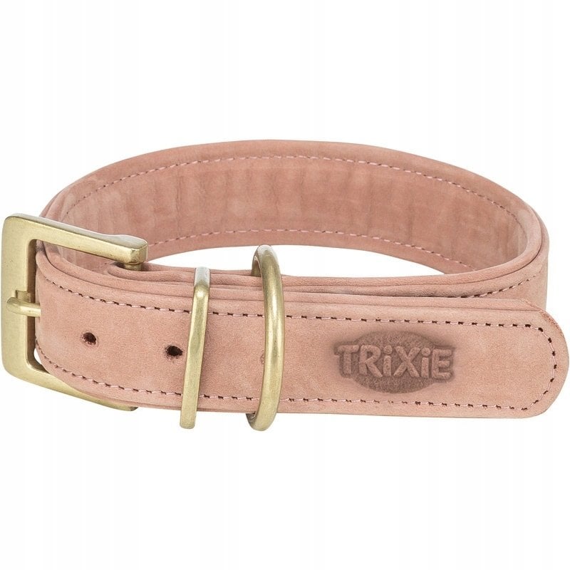 Trixie Pure obroża dla psa skórzana różowa XS: 25–31 cm/25 mm