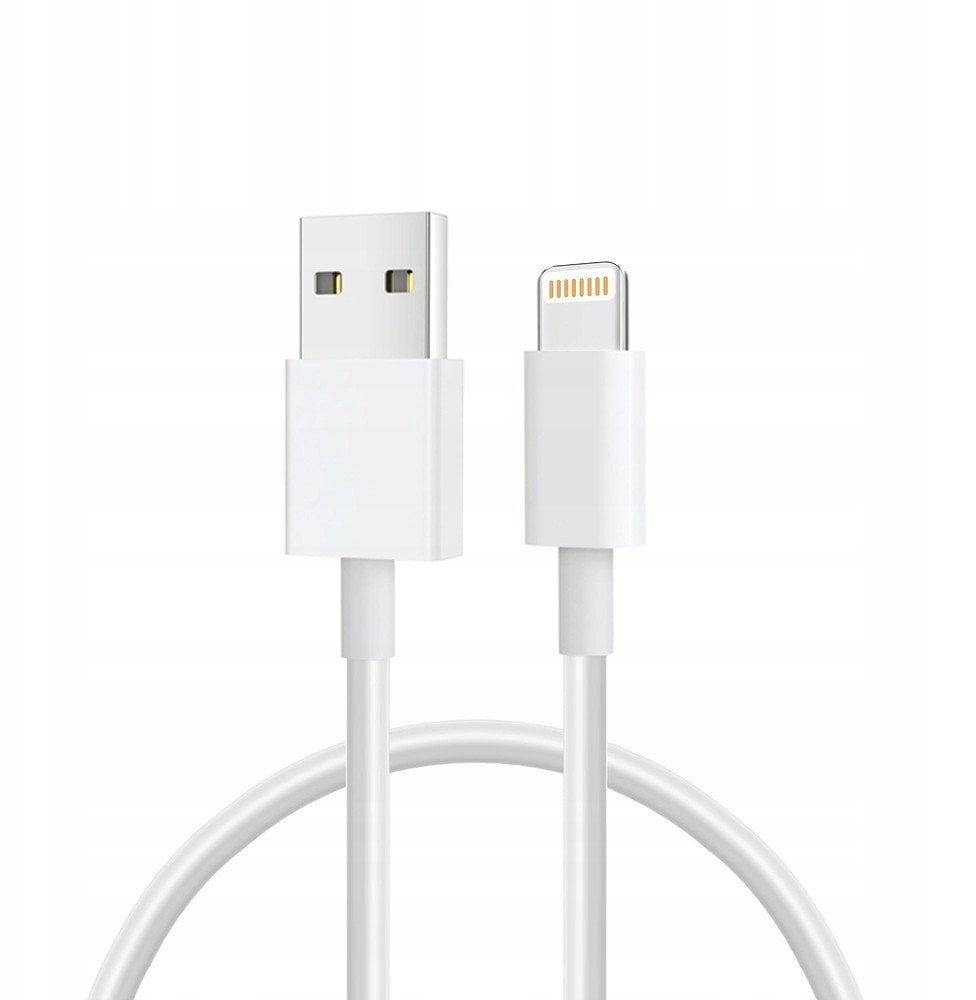 Kabel USB Vega USB-A - Lightning 0.3 m Biały (35686)