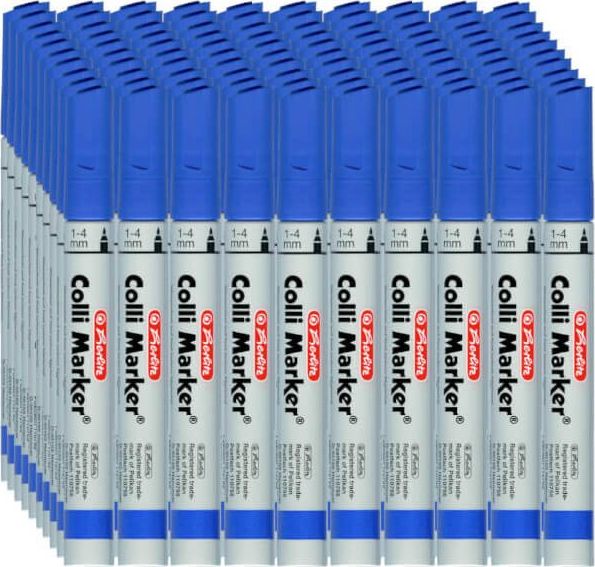 Herlitz Marker permanentny niebieski Colli-Marker 100 sztuk