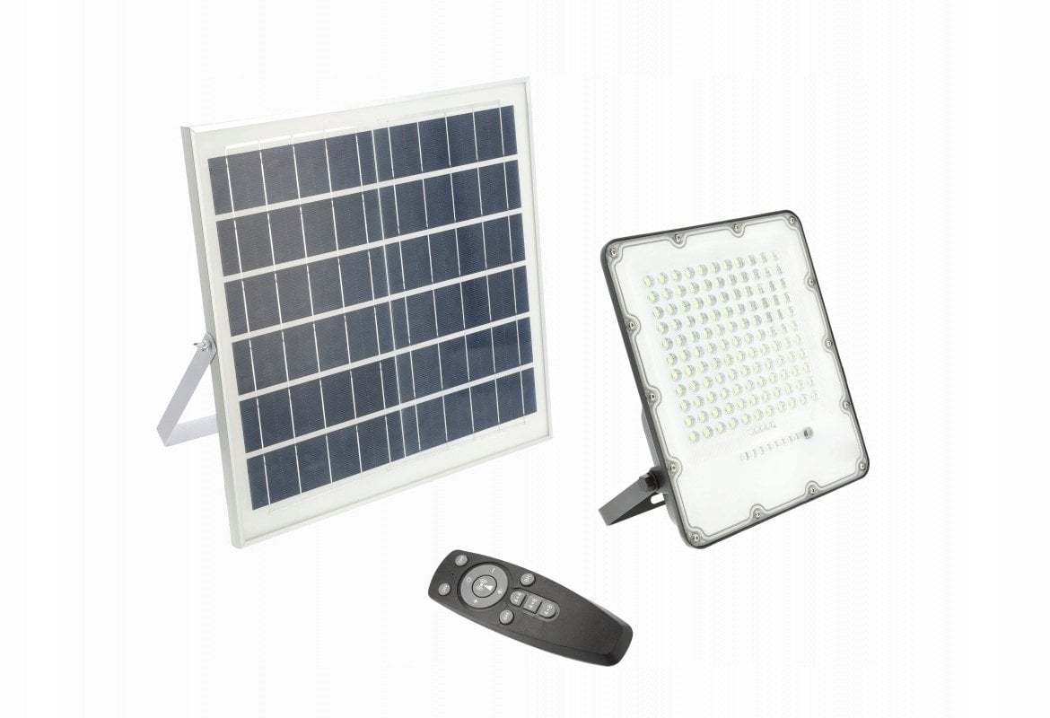 Naświetlacz LED solarny BRAVOS 150W 1500lm 6400K IP65 pilot 3y LD-BRAVOS150W-64