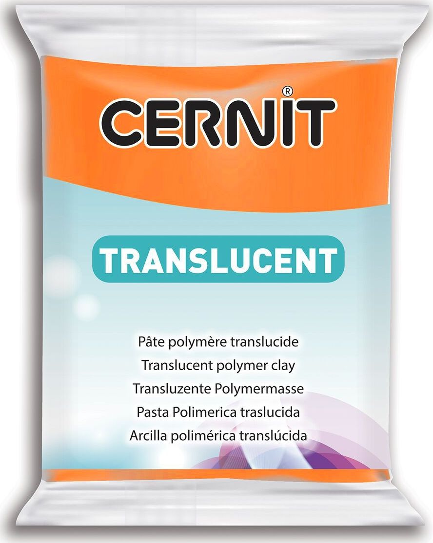 The Clay and Paint Factory Modelina Cernit Transp. Pomarańczowa 56g