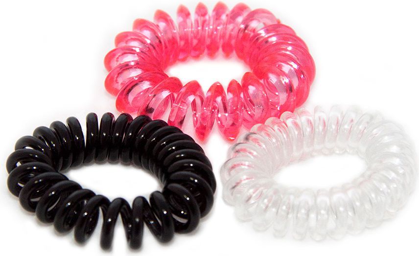 Donegal GUMKA do włosów Tele-Wire (FA-5587) mix kolorów 1op.-3szt