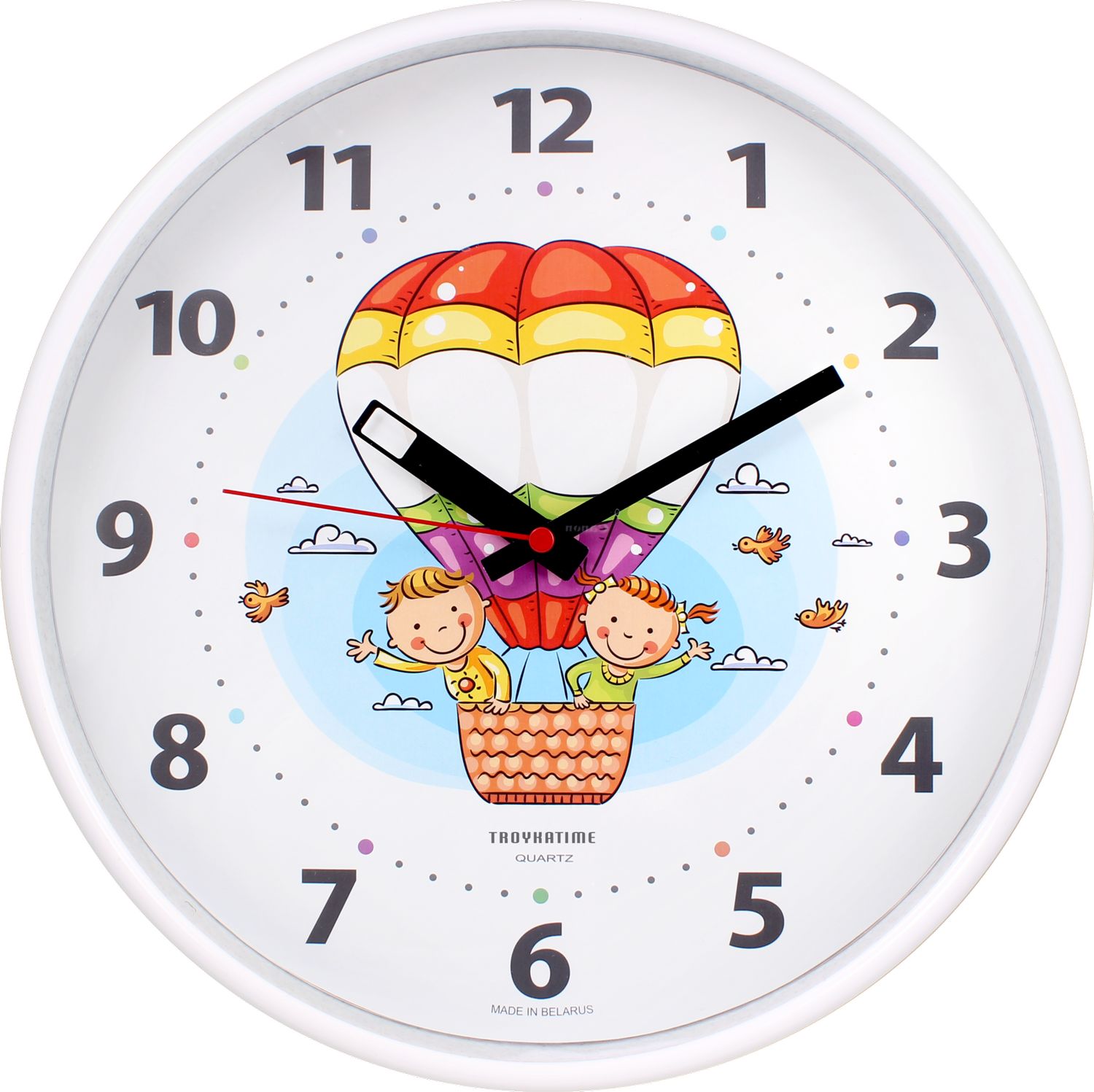 Tajemniczy ogród Zegar dziecięcy z balonem, 30cm