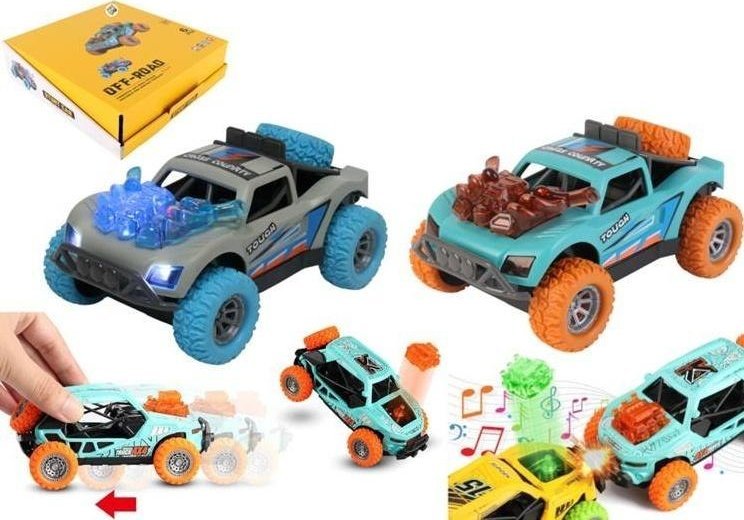 Samochodzik terenówka z klekoczącym silnkiem mix