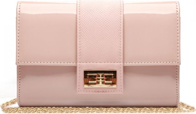 Solome RÓŻOWA KOPERTÓWKA TOREBKA WIZYTOWA M2 SOLOME PUDROWY RÓŻ