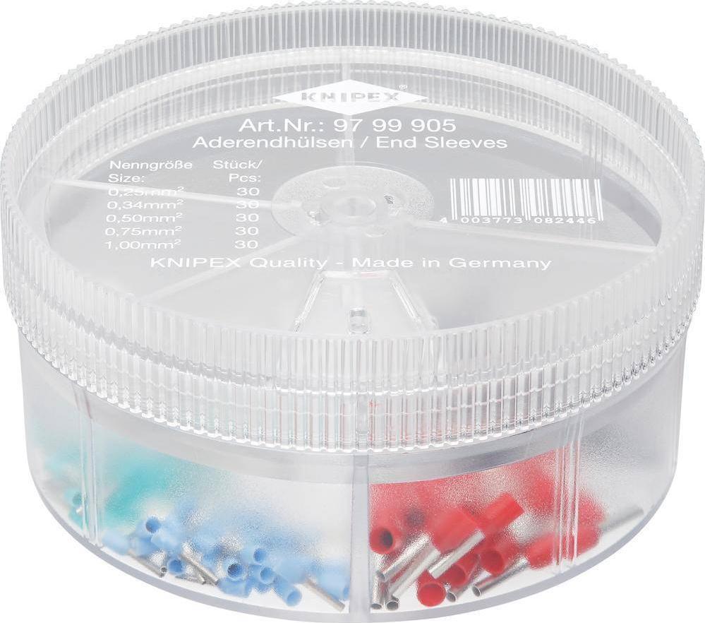 Knipex Tulejki kablowe 0,25-1mm - zestaw