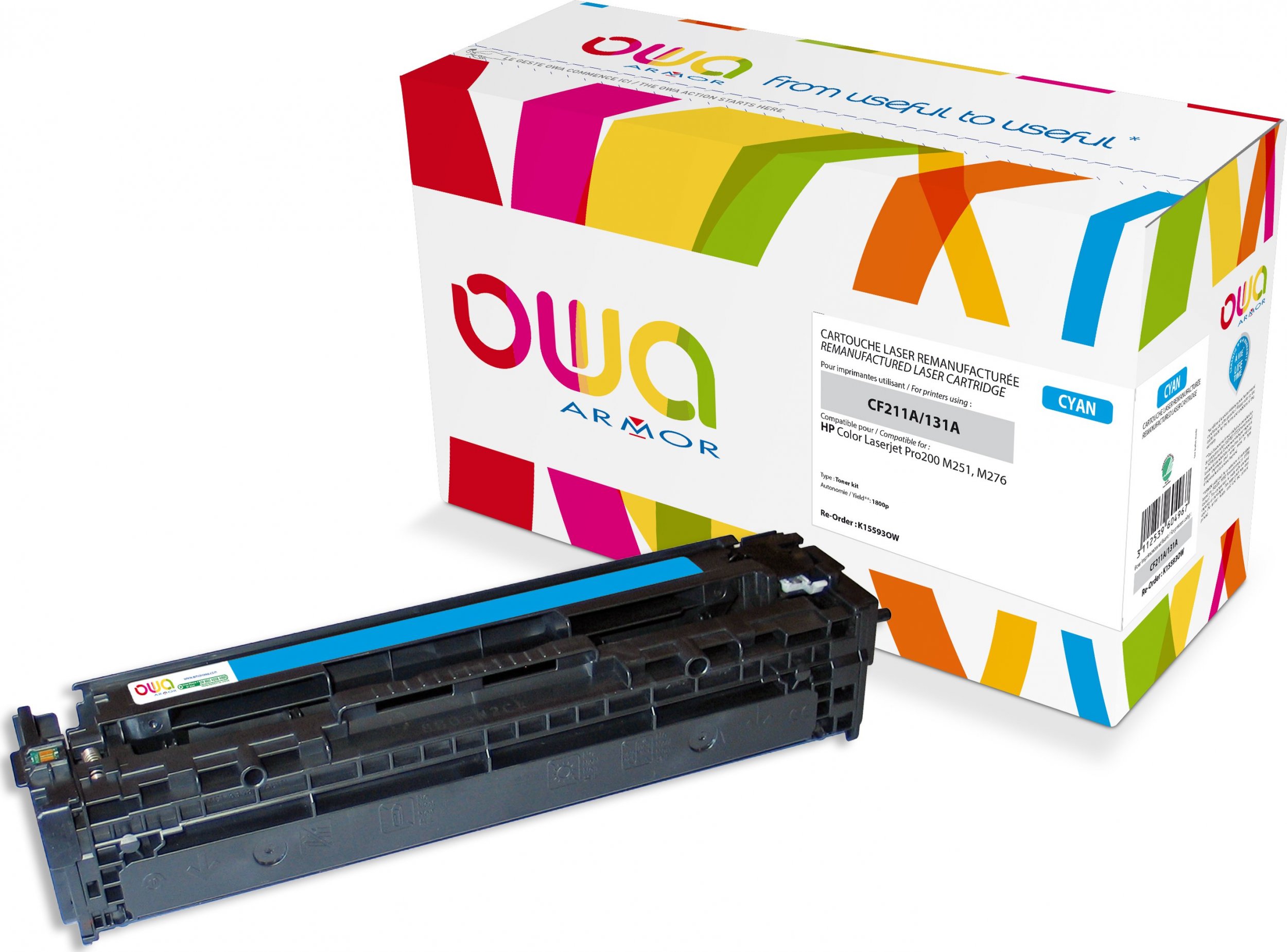 Toner OWA Armor toner pro CANON LBP 7100, 7110, MF8230, 8280, 1800 Stran, CRG731C, niebieski/cyan (CRG-731C)
