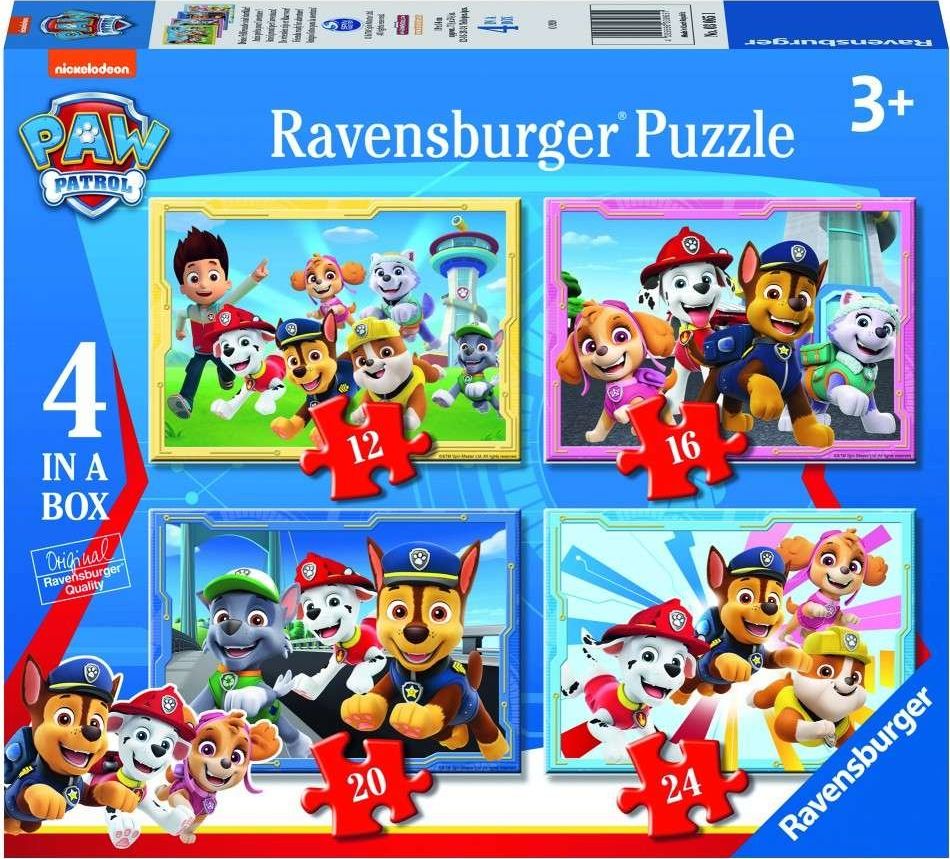 Ravensburger Puzzle 4w1 Drużyna Psi Patrol