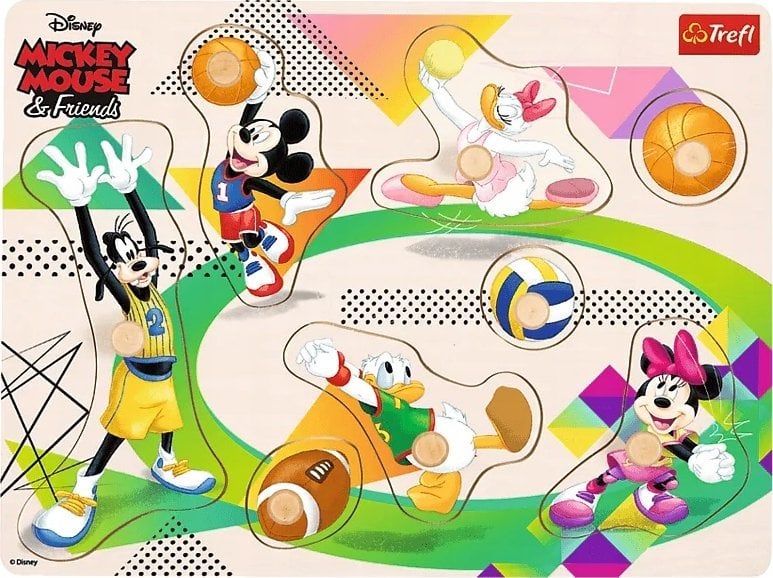 Trefl Puzzle medium drewniane - Mickey & Friends TREFL
