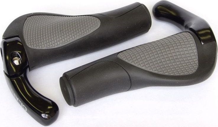 Clarks Chwyty kierownicy CLARK'S CE311 LOCK-ON ergonomiczne odpinane końcówki, czarne uniwersalny