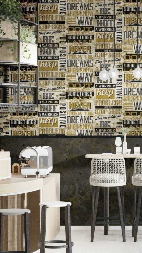 Noordwand Tapeta Friends & Coffee Marble Concrete, czarno-brązowa