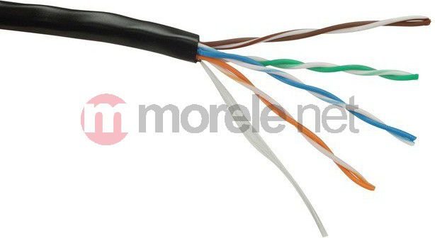 Solarix Cat.5e UTP PE Czarny SXKD-5E-UTP-PE