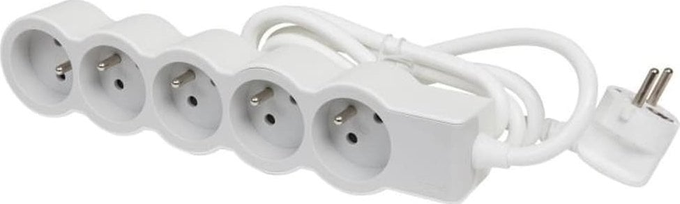 Legrand HELMO Przedłużacz standard 5x2P+Z z przewodem 1.5m 3x1.0 mm2 biały/jasnoszary 049480
