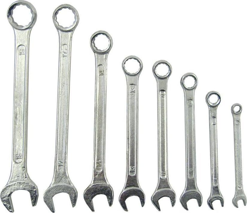 Carcommerce KLUCZE PLASKO-OCZKOWE 6-19mm 8szt.