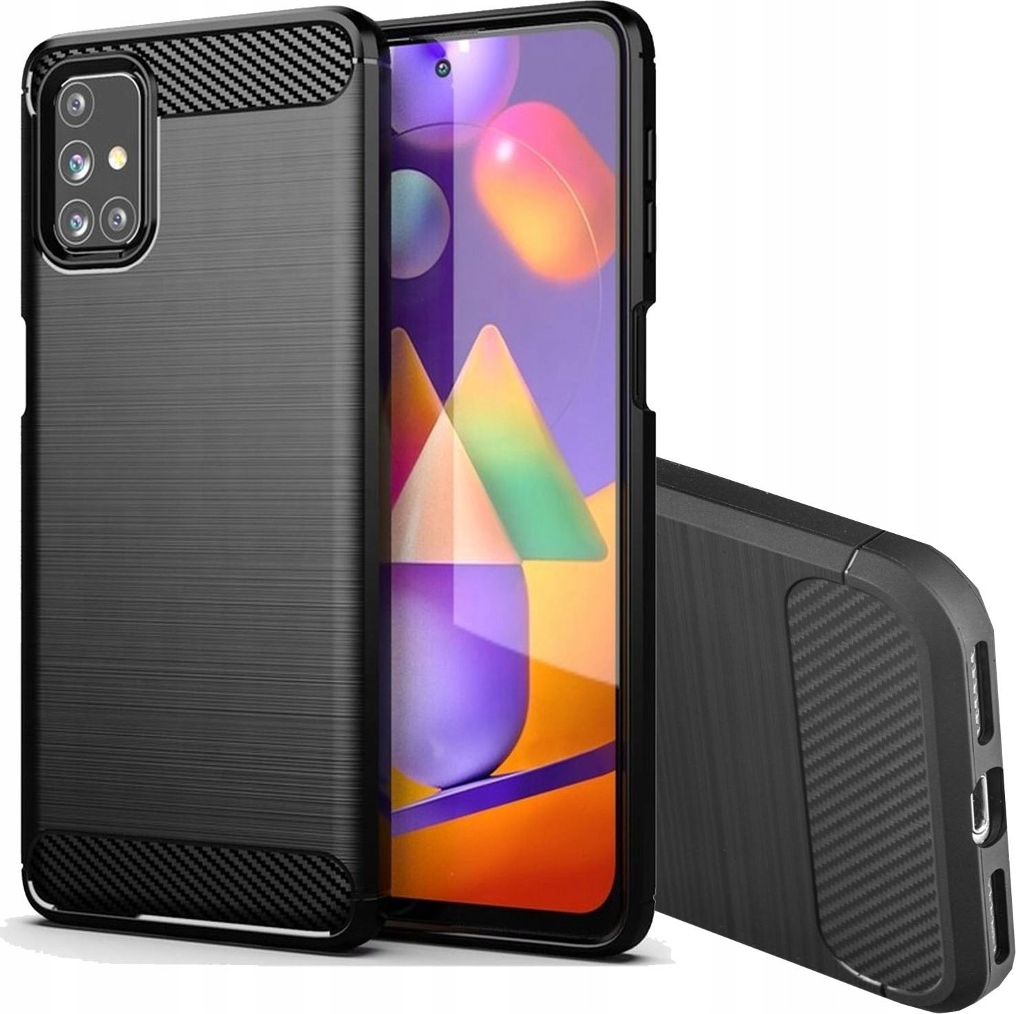 OEM Futerał CARBON do IPHONE SE 2022 czarny