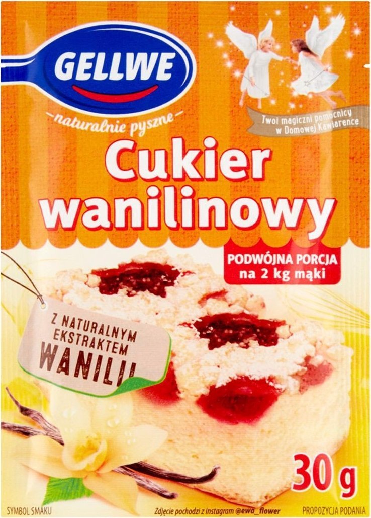 Gellwe Gellwe Cukier wanilinowy 30 g