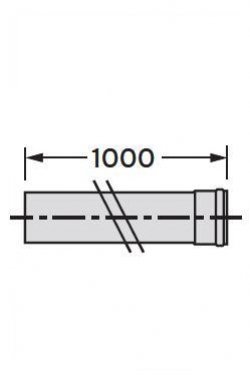 Vaillant Rura przedłużająca DN80 1m 303253
