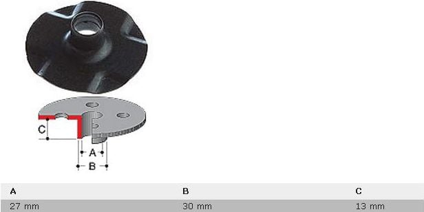 Makita SZABLON 30mm RP1801/RP1800/RP2301/RP2300/RP3612/RP0900/3620/RT0700 M164471-6 - 164471-6