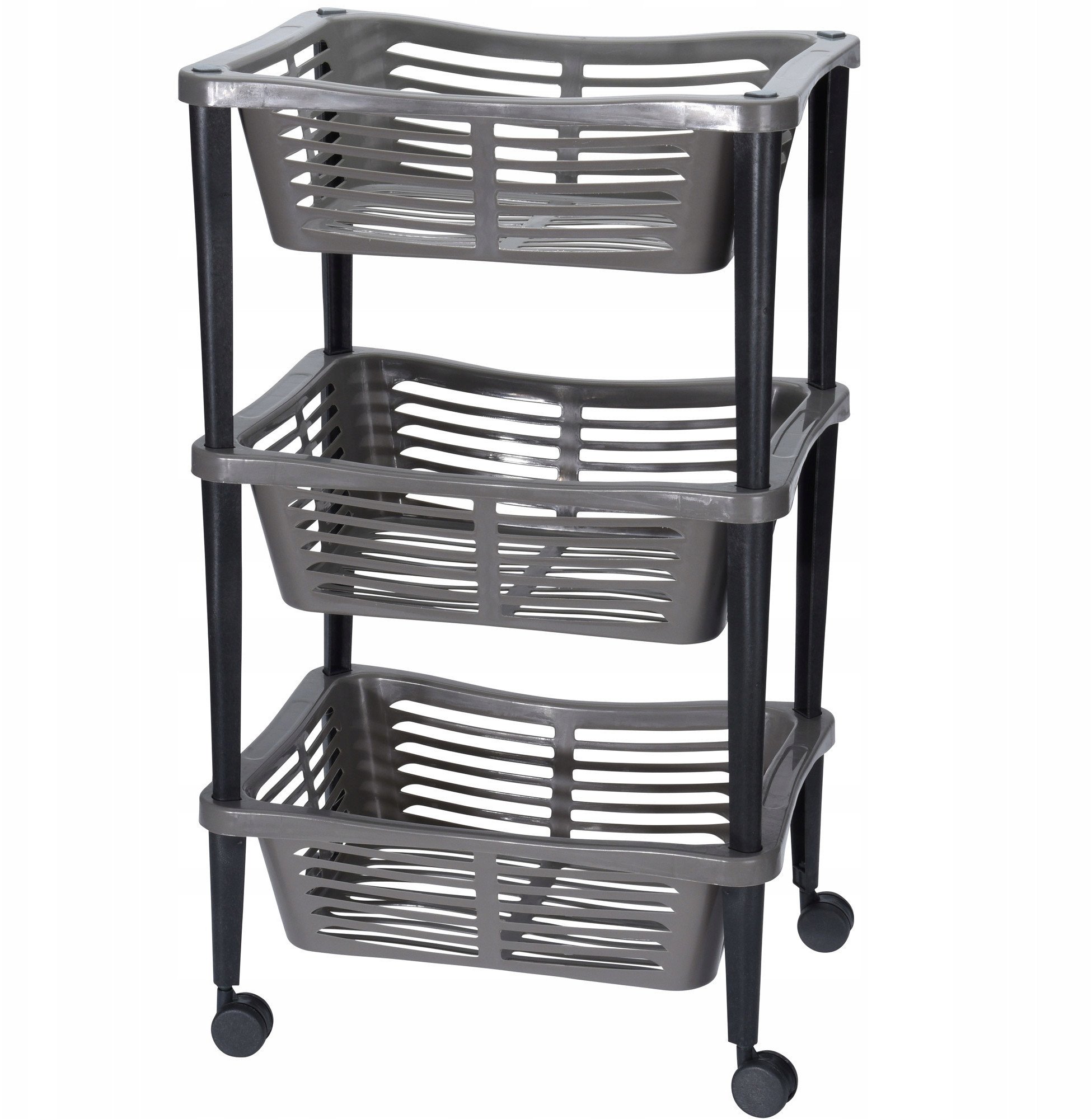 Uniwersalny wózek na kółkach TROLLEY do łazienki, regał, szafka - 3 poziomy