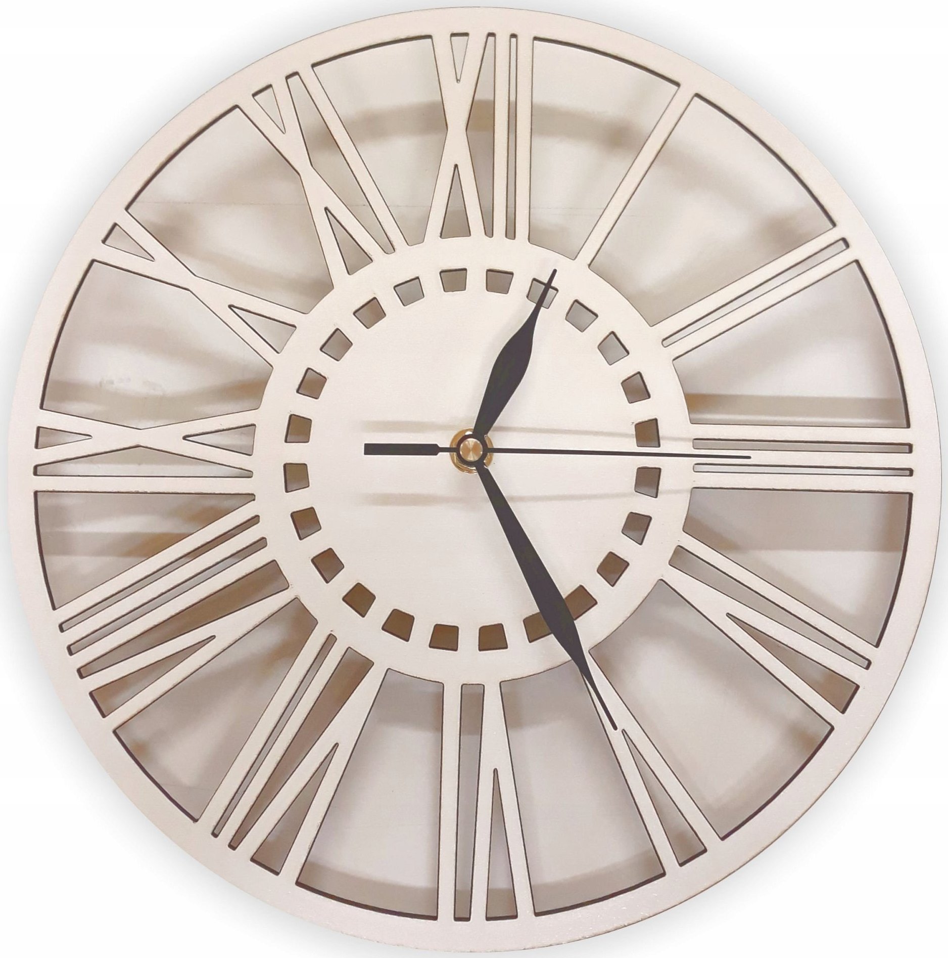 naSciane Zegar ścienny RZYMSKI cyfry rzymskie do salonu bia