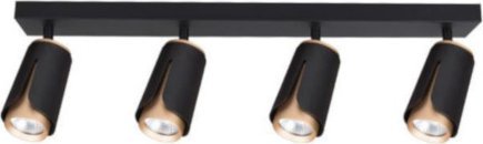 Kinkiet Mojeledy XD-IK264B Kinkiet GU10 LED x4 czarny+złoty