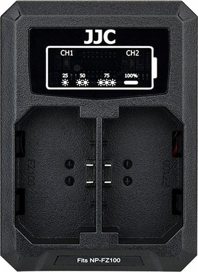 Ładowarka do aparatu JJC Ładowarka dwukanałowa JJC DCH-NPFZ100 do akumulatorów NP-FZ100