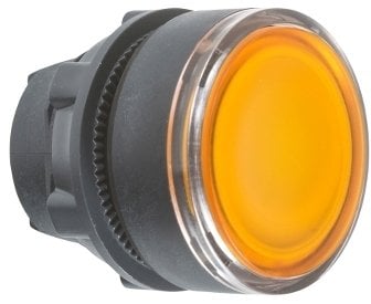 Główka przycisku podświetlanego pamarańczowa kryta fi22 z samopowrotem żarówka BA9s ZB5AW35