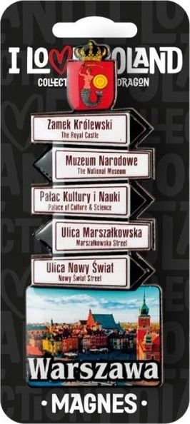 Pan Dragon Magnes I love Poland Warszawa ILP-MAG-C-WAR-11