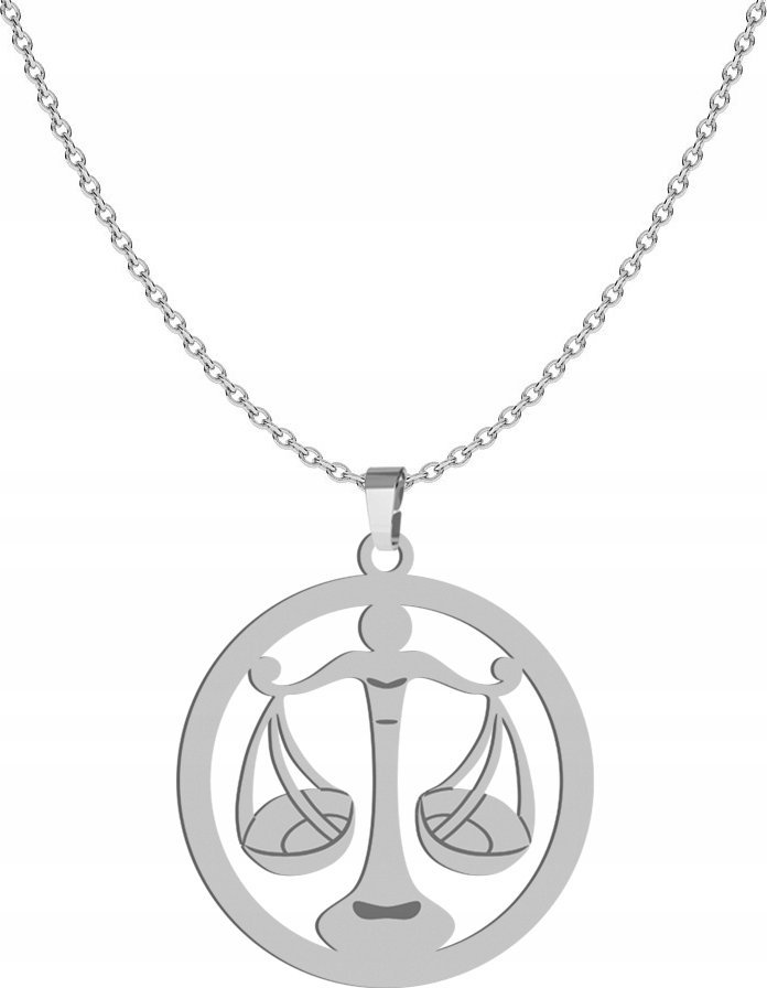 Radziszewska Jewellery Srebrny Naszyjnik Znak Zodiaku WAGA GRAWER GRATIS