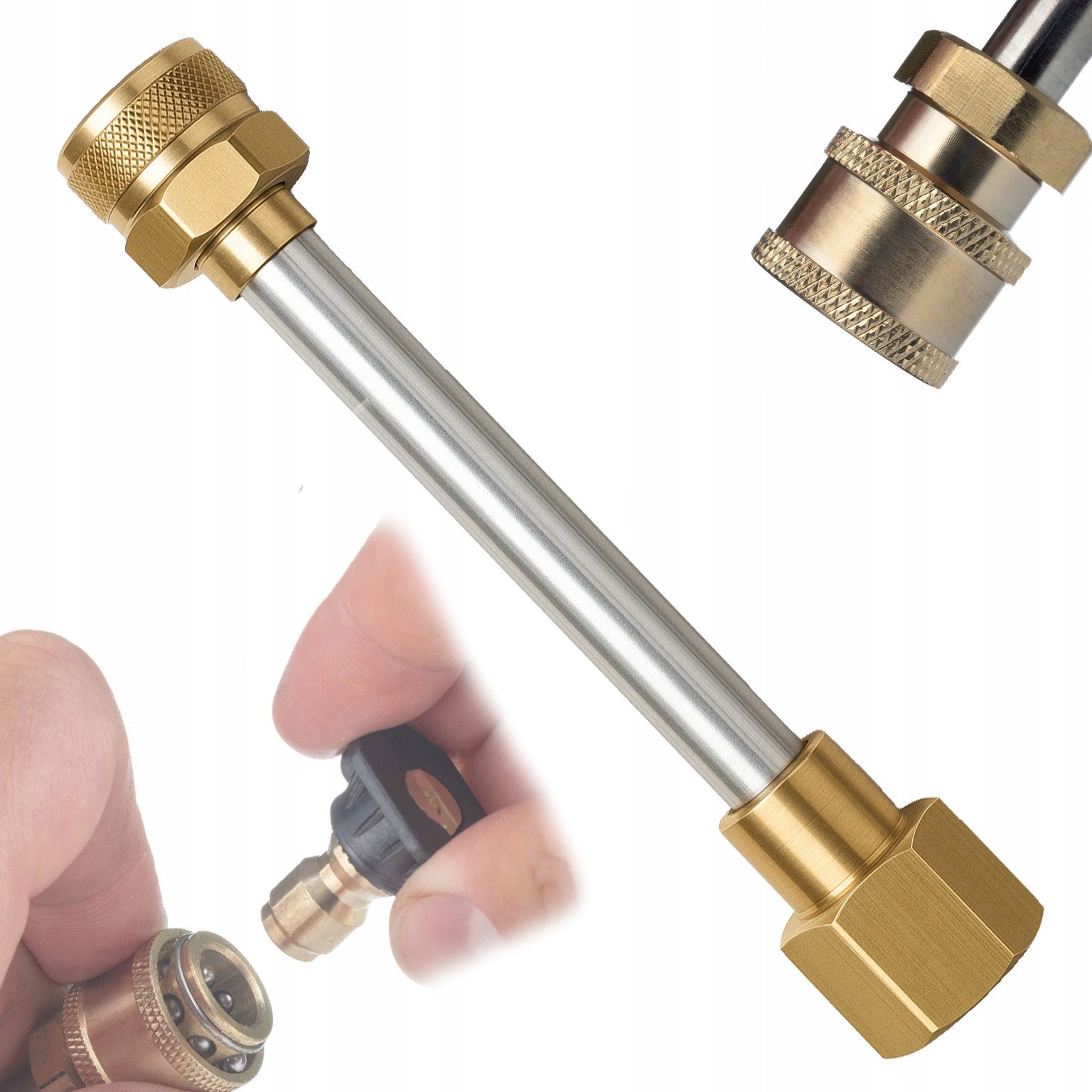 PRZEDŁUŻKA LANCA ADAPTER QC 1/4 TR22 DO EASY!LOCK KRCHER PIANOWNICA HQ