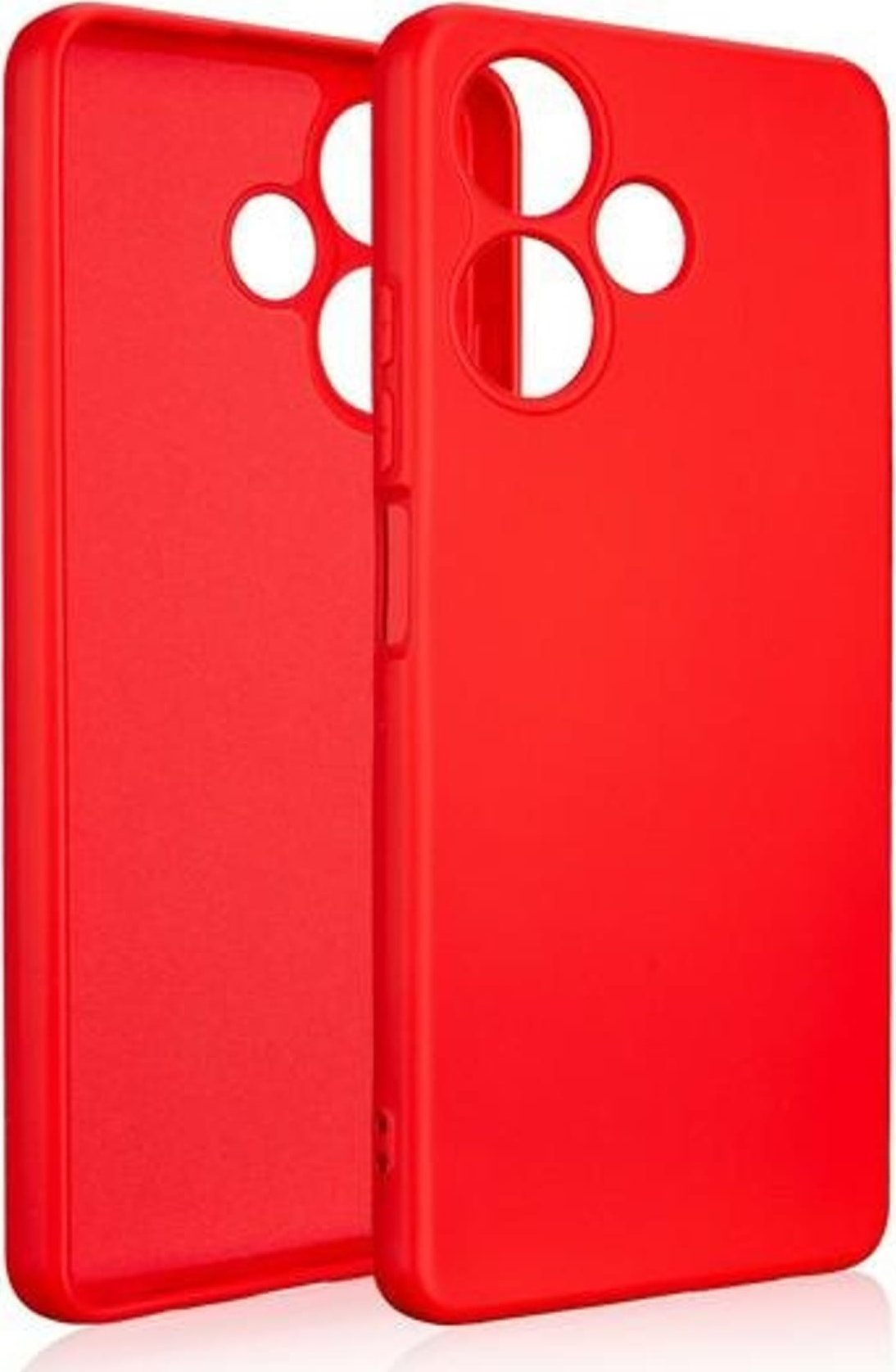 Beline Beline Etui Silicone Infinix Hot 30 4G czerwony/red