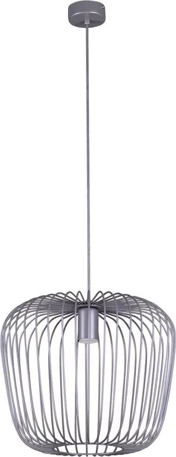 Lampa wisząca Lumes Szara loftowa lampa wisząca młodzieżowa - S547-Pafi