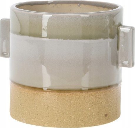 Koopman Osłonka ceramiczna na doniczkę okrągła 13,8 x 14 cm