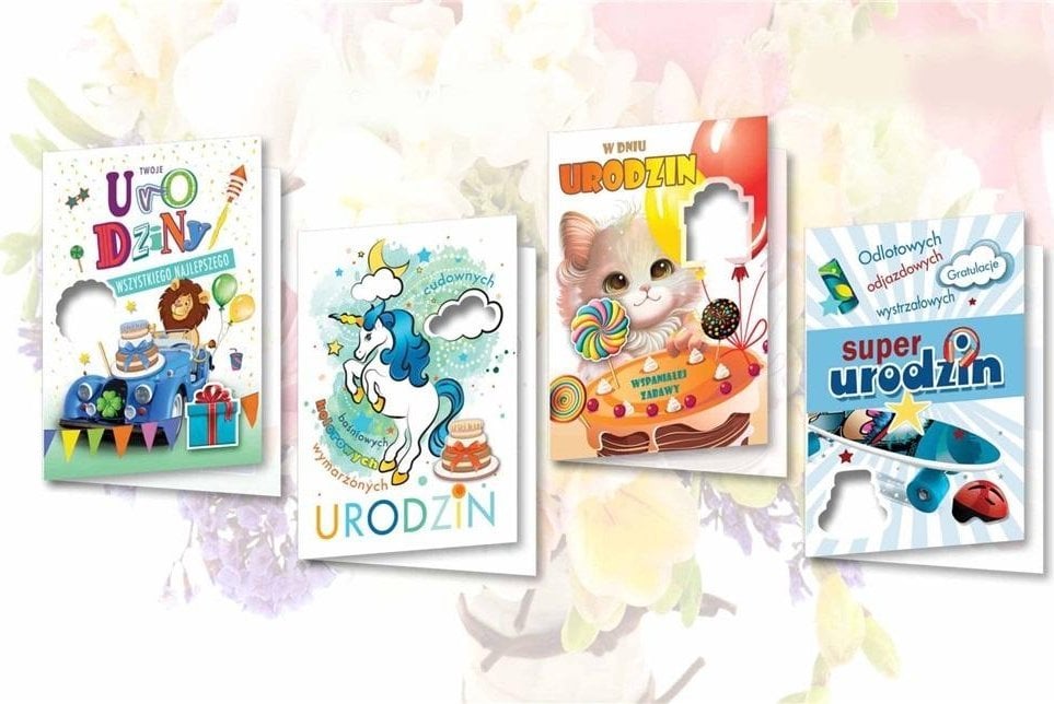 Top Graphic Karnet B6 brokatowany z nalepk± (10szt) MIX