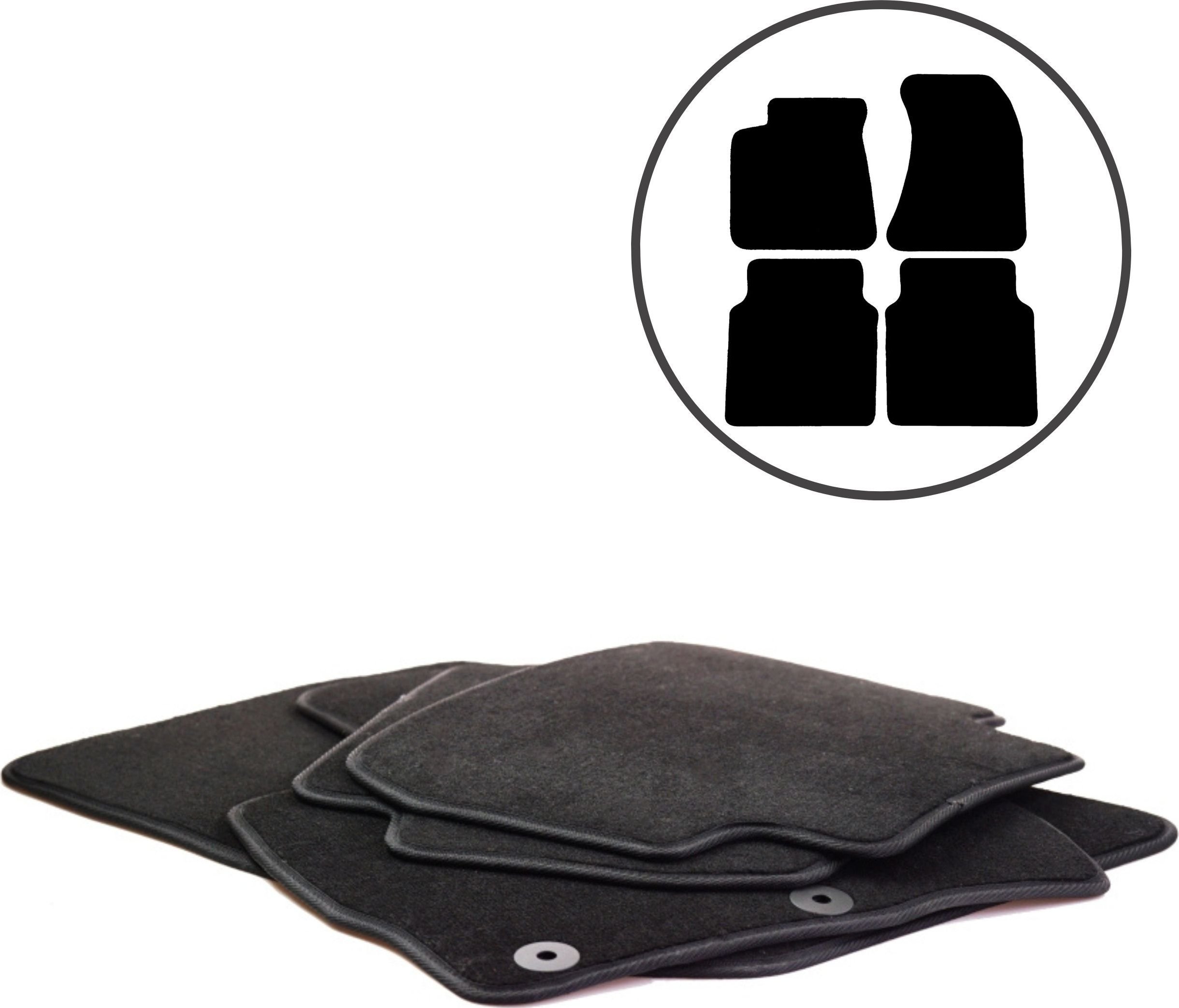 Dikel Dywaniki samochodowe 4szt. Audi A12 D4 Long