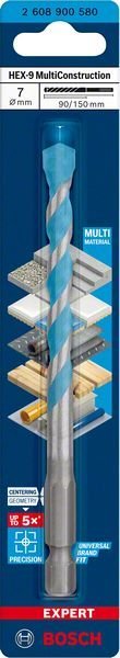 Wiertło Bosch BOSCH WIERTŁO HEX-9 MULTICONSTRUCTION 7 x 90 x 150mm EXPERT