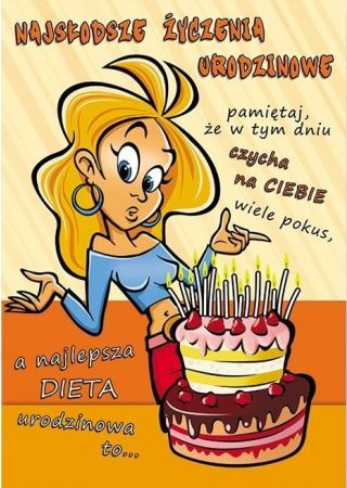 Stamp Karnet Comic B6 + koperta wzór nr 05 Urodziny