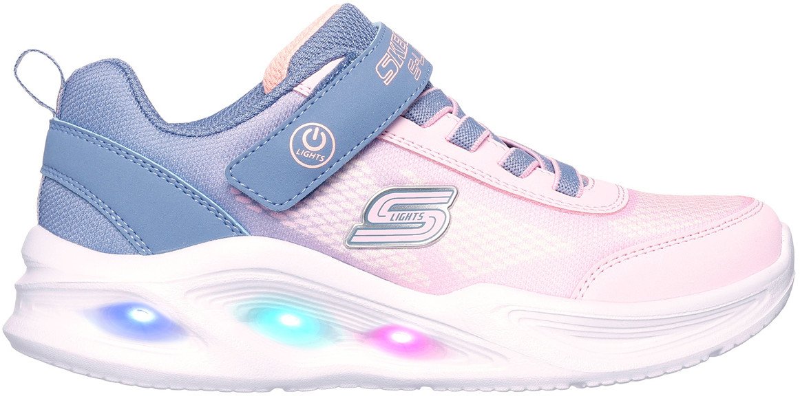 Skechers buty dziecięce S-Lights: Sola Glow - Ombre Deluxe 303714L GYLP gray 33