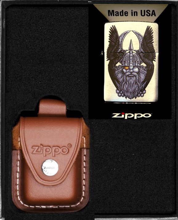 Zestaw ZIPPO Zapalniczka ODIN WITH RAVIN Prezentowy No2