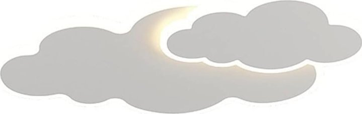 Lampa sufitowa led do pokoju dziecięcego kształt chmura pilot