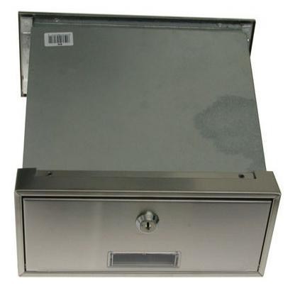 Skrzynka na listy do wmurowania nierdzewny front