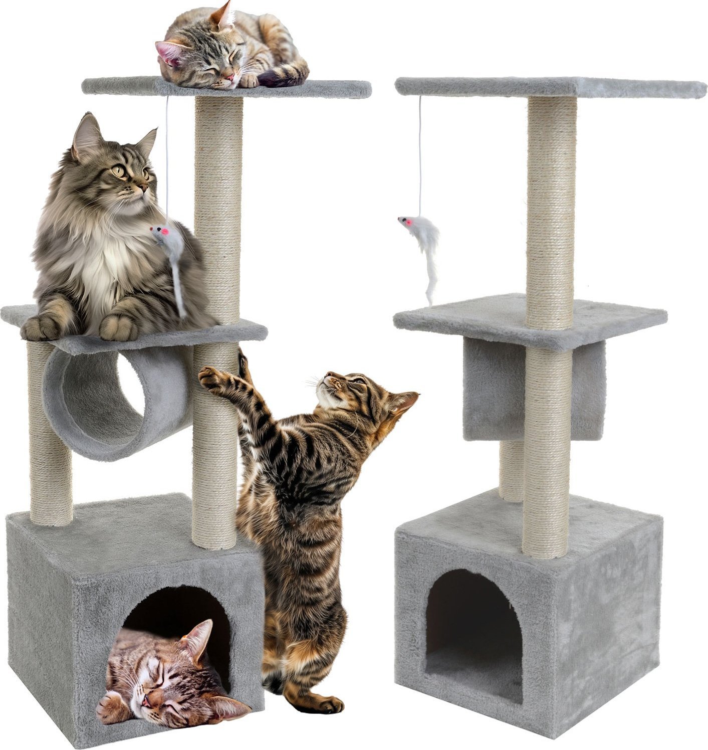 Mersjo Drapak dla kota, domek, legowisko, Double 92 cm