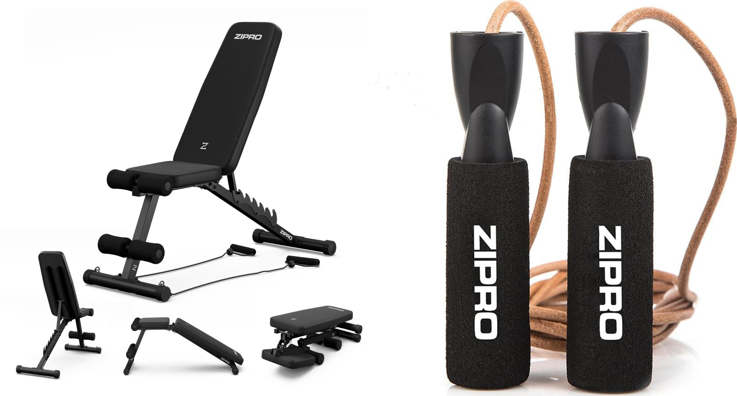 Zipro Ławka do ćwiczeń Zipro Tempo + Skakanka Zipro