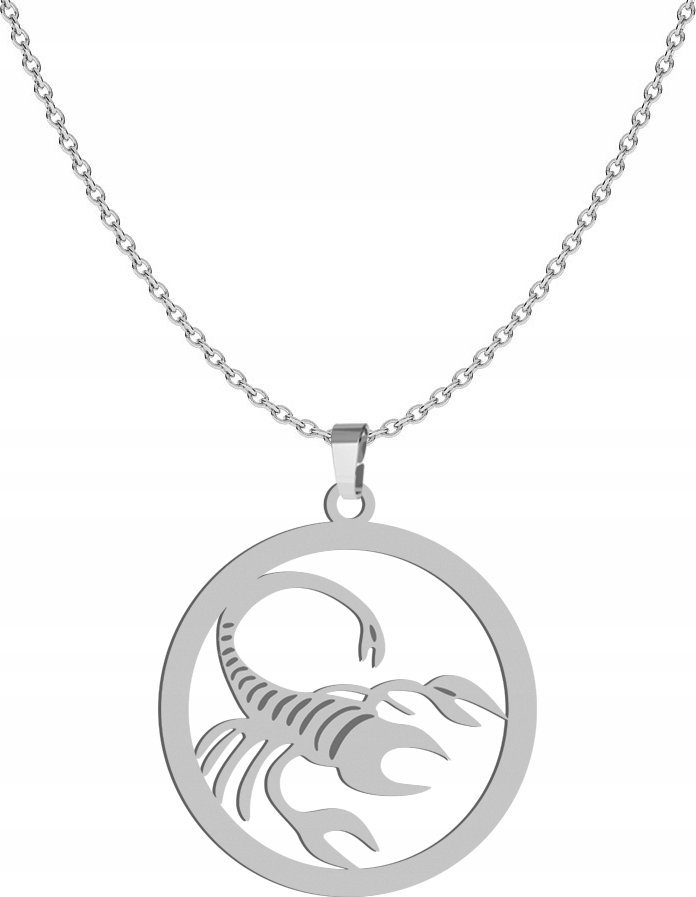 Radziszewska Jewellery Naszyjnik ze Znakiem Zodiaku Skorpion ze srebra 925 GRAWER DEDYKACJA GRATIS