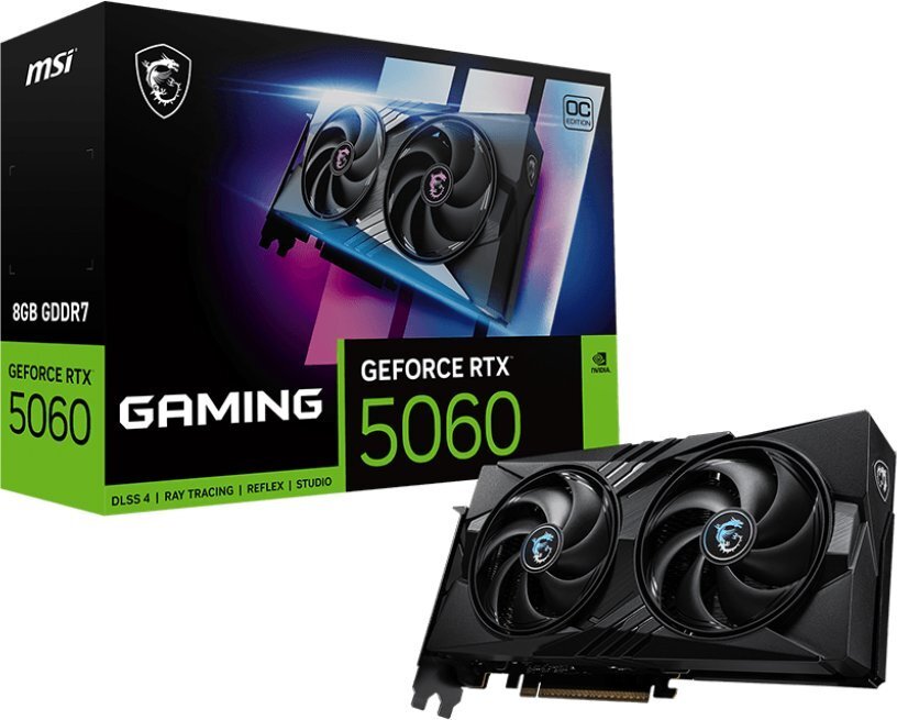 Karta graficzna MSI GeForce RTX 5060 Gaming OC 8GB GDDR7 DLSS4