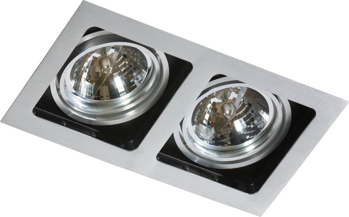 Azzardo Lampa wpuszczana SISTO 2 aluminium (AZ 0794 | GM2202-ALU) - AZZARDO