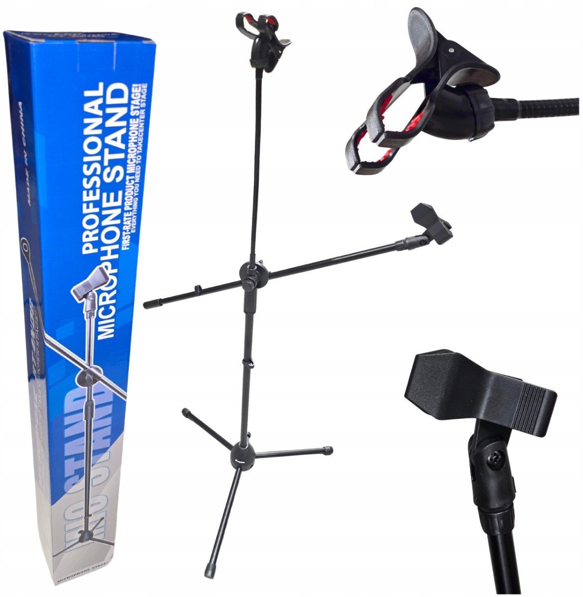 SUPRIMO MS1 statyw mikrofonowy ramię łamany składa