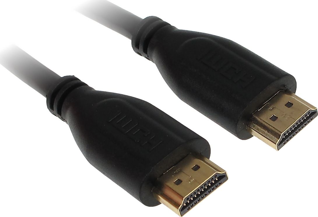 Kabel HDMI - HDMI 1m czarny (HDMI-1.0-FF)