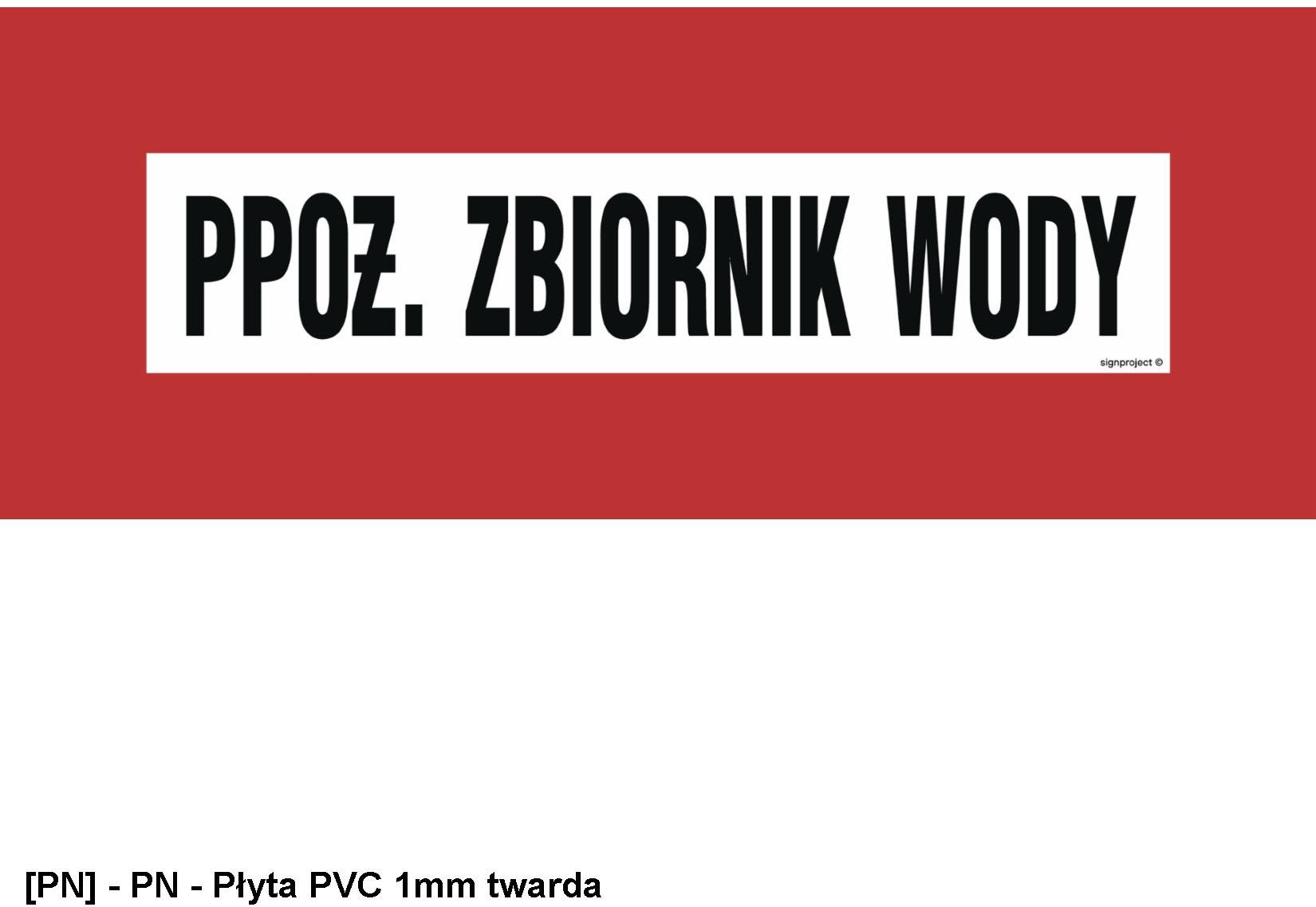 BC101 - PPOŻ. zbiornik wody 540x210
