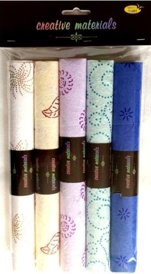 Papier czerpany ozdobny gm 100 25x35cm 5 ark